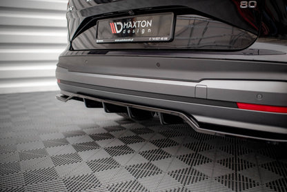 Maxton Mittlerer Diffusor Heck Ansatz DTM Look für Skoda Enyaq iV Carbon Look