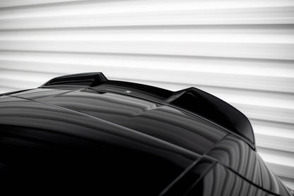 Maxton Spoiler CAP für 3D Mercedes-Benz A AMG-Line W176 Facelift schwarz Hochglanz