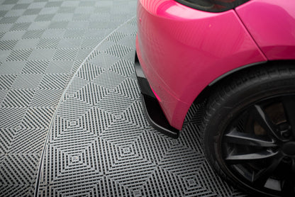 Maxton Heck Ansatz Flaps Diffusor V.2 für Volkswagen Scirocco Mk3  schwarz Hochglanz