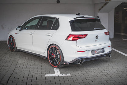 Maxton Heck Ansatz Flaps Diffusor V.2 +Flaps für Volkswagen Golf GTI / GTE Mk8