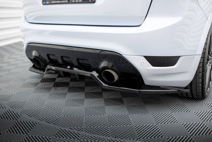 Maxton Mittlerer Diffusor Heck Ansatz DTM Look für Ford Kuga ST Mk1 schwarz Hochglanz