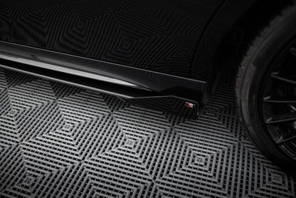 Maxton Side Flaps Mercedes-AMG A35 W177 Facelift schwarz Hochglanz