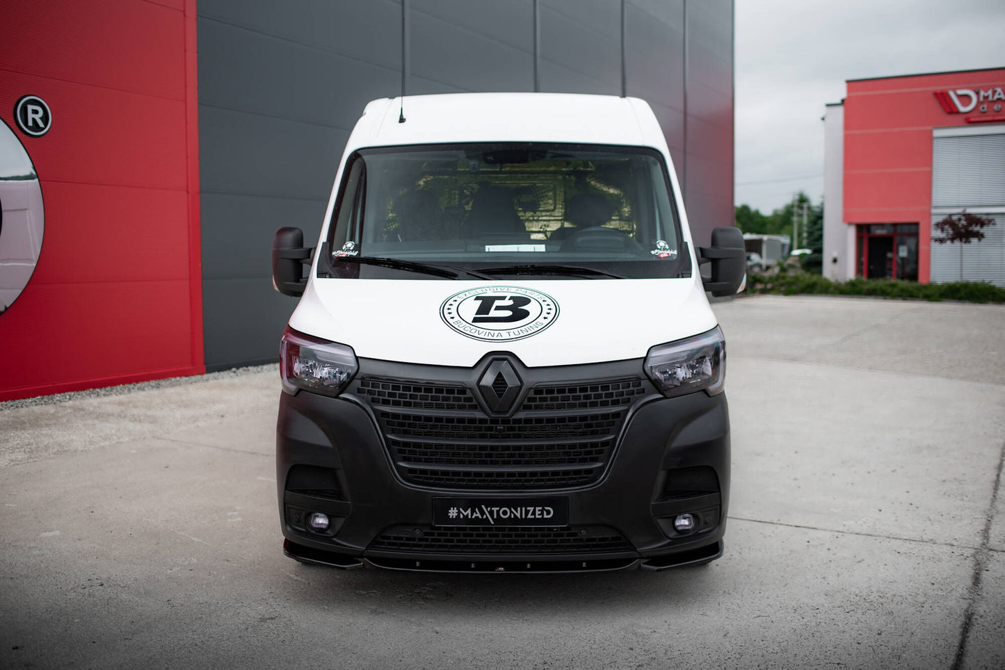 Maxton Front Ansatz für Renault Master Mk3 Facelift schwarz Hochglanz