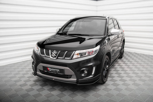 Maxton Front Ansatz V.1 für Suzuki Vitara S Mk2 schwarz Hochglanz