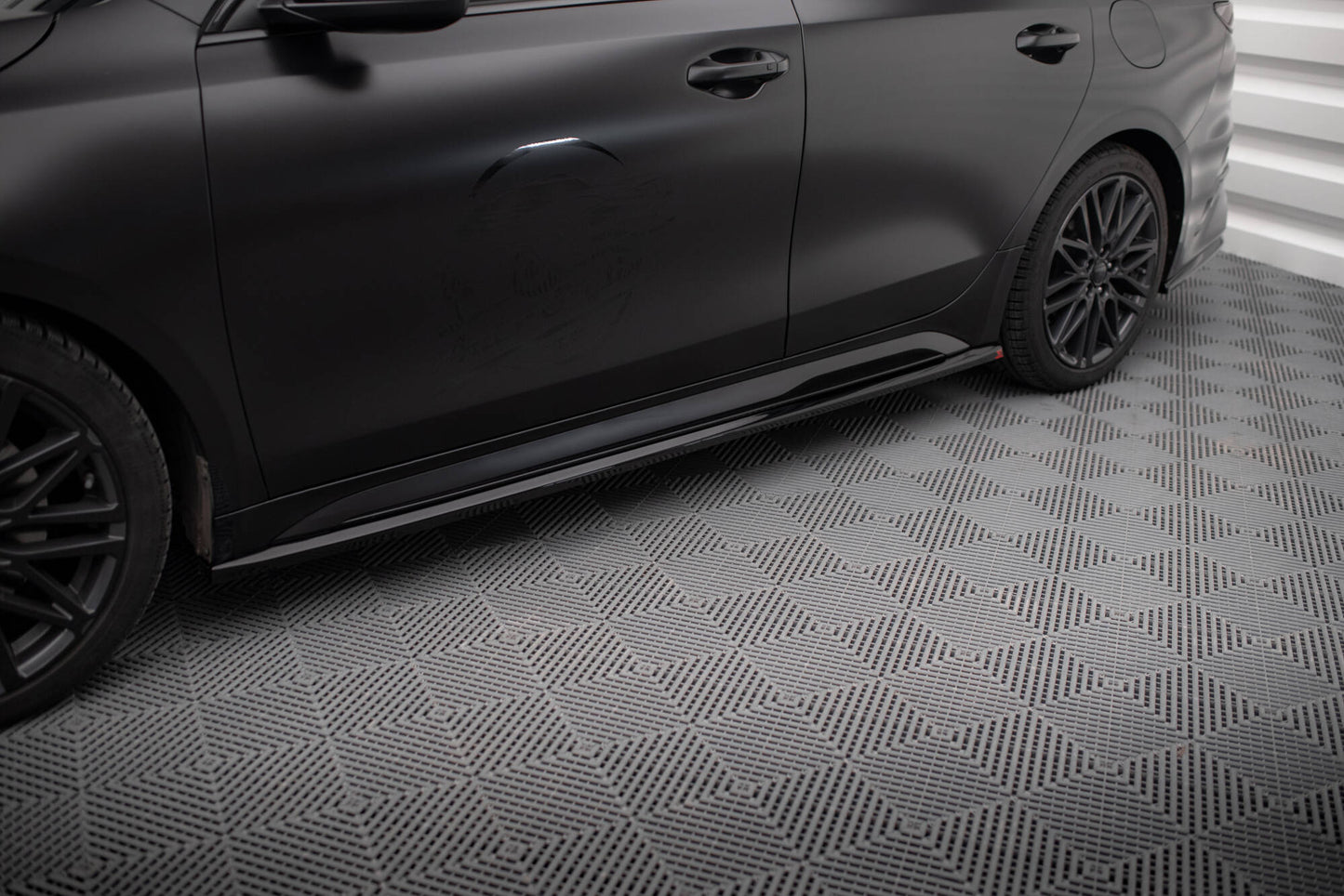 Maxton Seitenschweller Ansatz für Kia Proceed GT Mk1 Facelift / Ceed GT Mk3 Facelift  schwarz Hochglanz
