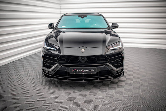 Maxton Front Ansatz V.2 für Lamborghini Urus Mk1 schwarz Hochglanz