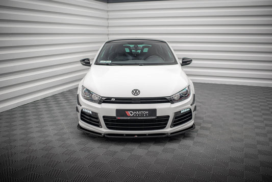 Maxton Front Ansatz V.3 für Volkswagen Scirocco R Mk3 schwarz Hochglanz