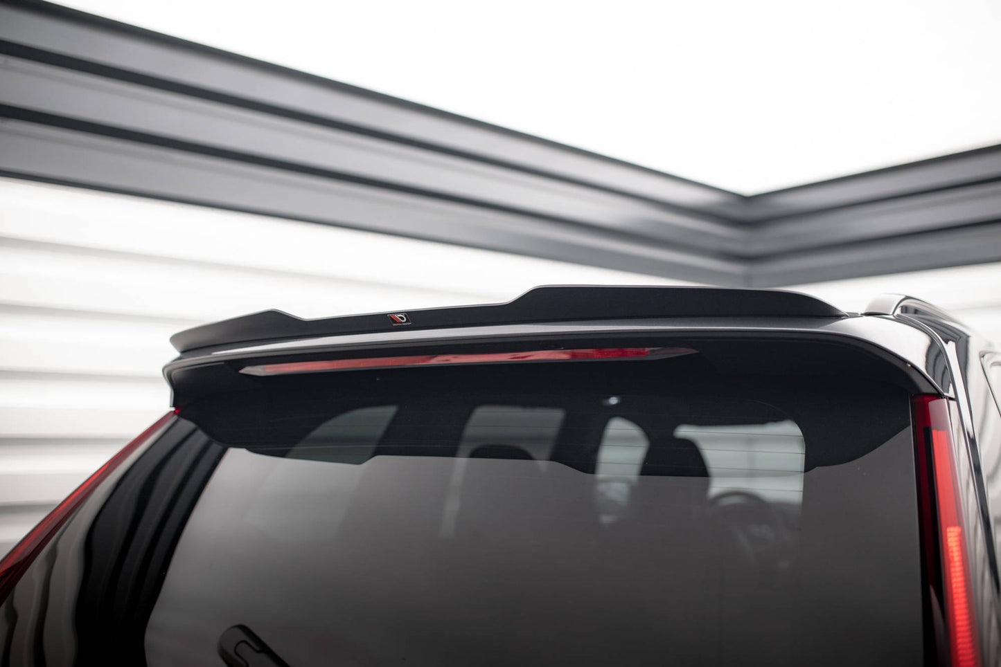 Maxton Spoiler CAP für Volvo XC90 R-Design Mk2 Facelift schwarz Hochglanz