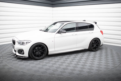 Maxton Seitenschweller Ansatz für V.5 BMW 1er M-Paket / M140i F20 Facelift schwarz Hochglanz