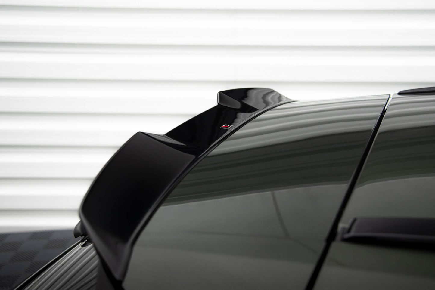 Maxton Spoiler CAP für 3D Lexus NX F-Sport Mk2 schwarz Hochglanz