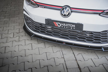 Maxton Front Ansatz V.3 +Flaps für Volkswagen Golf 8 GTI