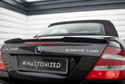 Maxton Spoiler CAP für Mercedes-Benz CLK Cabriolet A209 schwarz Hochglanz