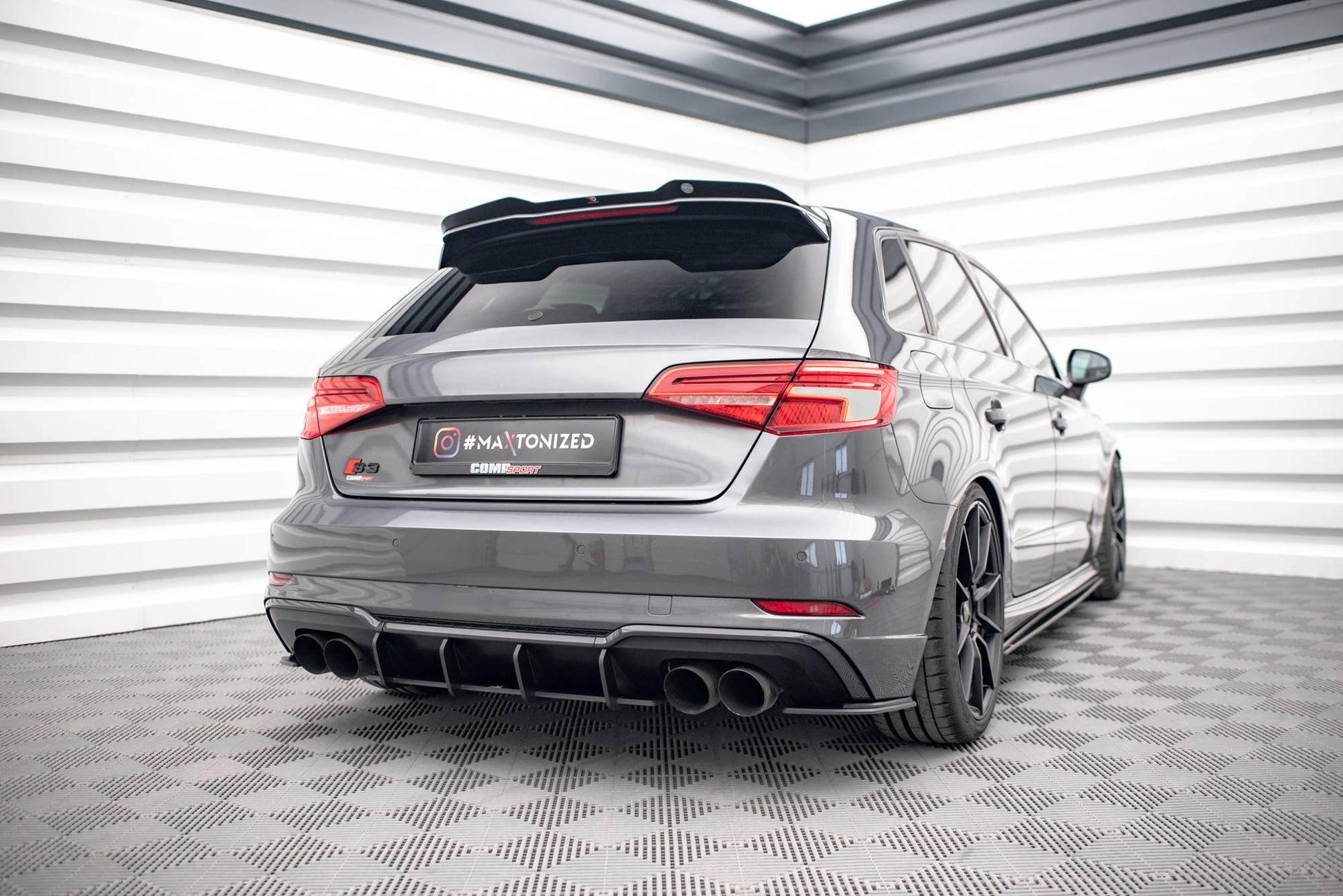 Maxton Street Pro Heckschürze für Audi S3 Sportback 8V Facelift