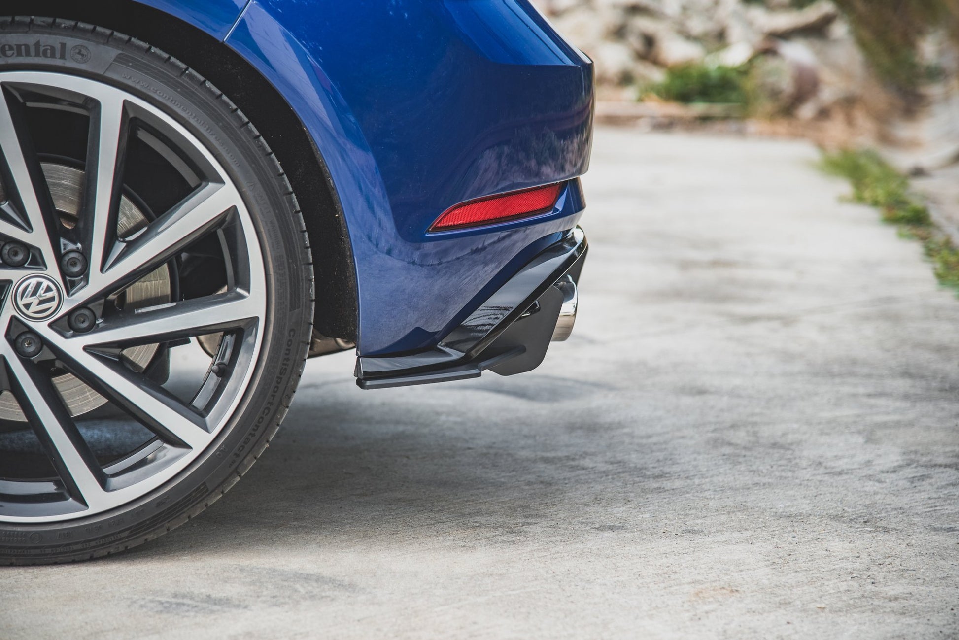 Maxton Robuste Racing Heck Ansatz Flaps Diffusor für VW Golf 7 R Facelift