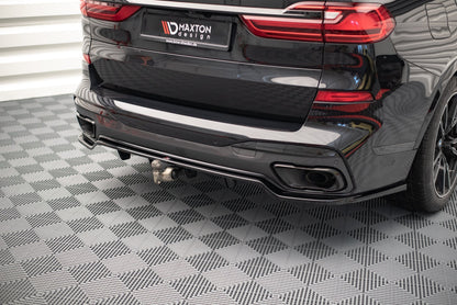 Maxton Mittlerer Diffusor Heck Ansatz DTM Look für BMW X7 M G07 schwarz matt