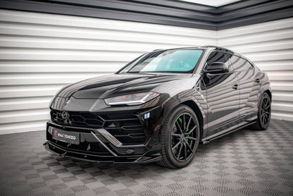 Maxton Front Ansatz V.1 für Lamborghini Urus Mk1 schwarz Hochglanz