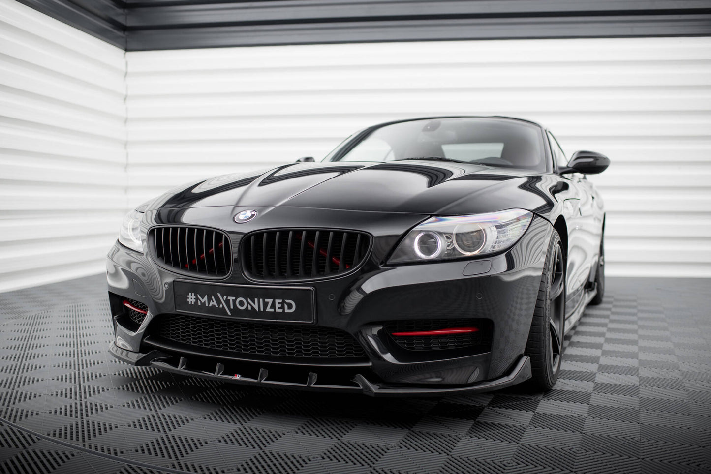 Maxton Front Ansatz für BMW Z4 M-Paket E89 Facelift schwarz Hochglanz