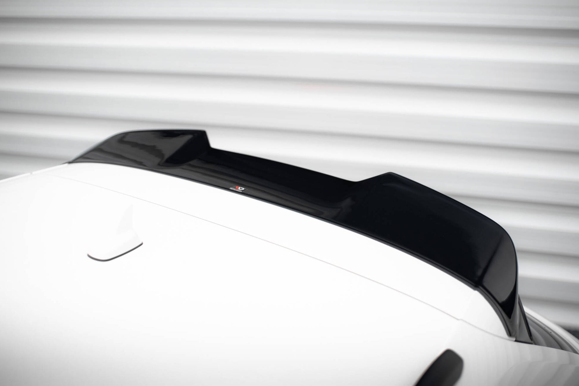 Maxton Spoiler CAP für 3D Audi S3 / A3 S-Line Sportback / Hatchack 8V schwarz Hochglanz