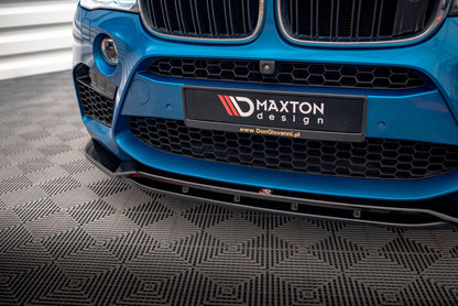 Maxton Front Ansatz V.2 für BMW X5 M F85 / X6 M F86 schwarz Hochglanz