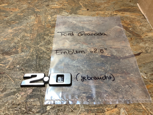 Emblem „2.0“ Original Ford GEBRAUCHT