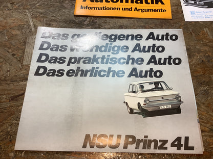 Verschiedene Hefte/Prospekte von NSU und Audi