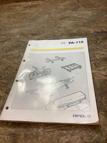 PA-115 Opel Dachträger Aufbau-System Ausgabe 09/1993