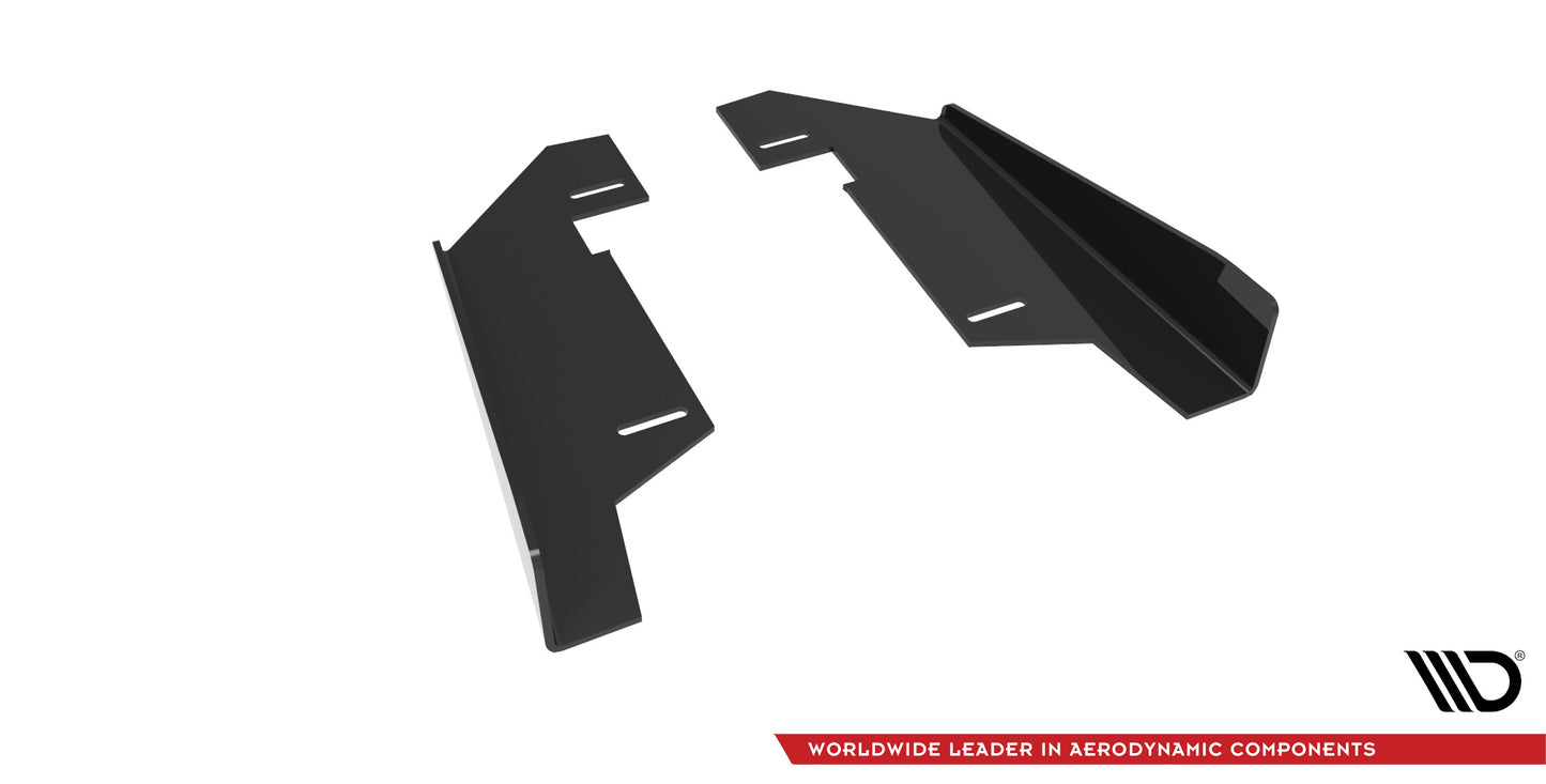 Maxton Hintere Seiten Flaps für BMW 4er Gran Coupe F36 schwarz Hochglanz