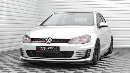 Maxton Front Ansatz V.3 für Volkswagen Golf GTI Mk7 schwarz Hochglanz