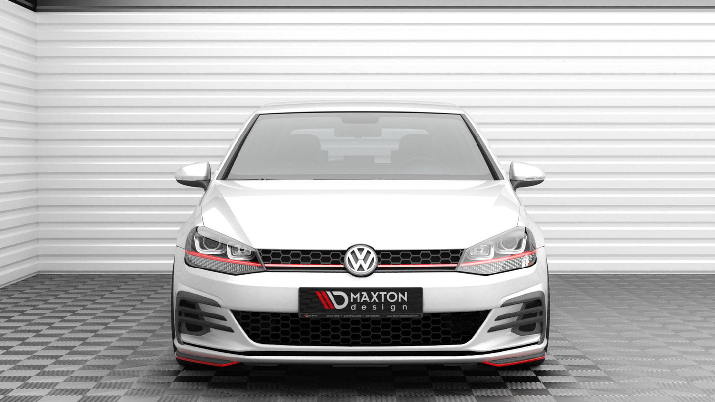 Maxton Front Ansatz für Seite Volkswagen Golf GTI Mk7 Facelift