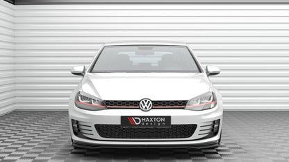 Maxton Front Ansatz V.3 für Volkswagen Golf GTI Mk7 schwarz Hochglanz