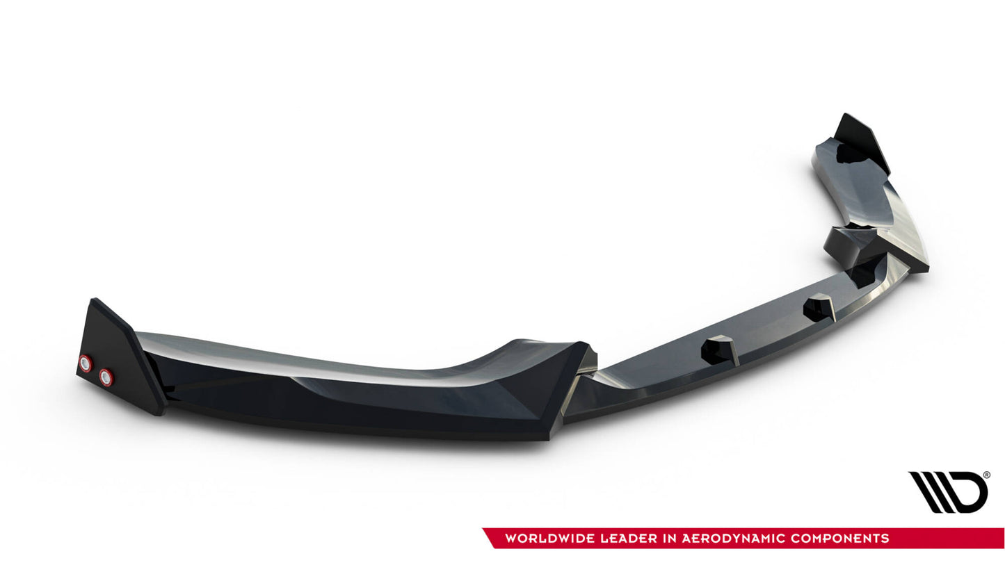 Maxton Front Ansatz V.5 +Flaps für BMW 1er M-Paket / M140i F20 Facelift