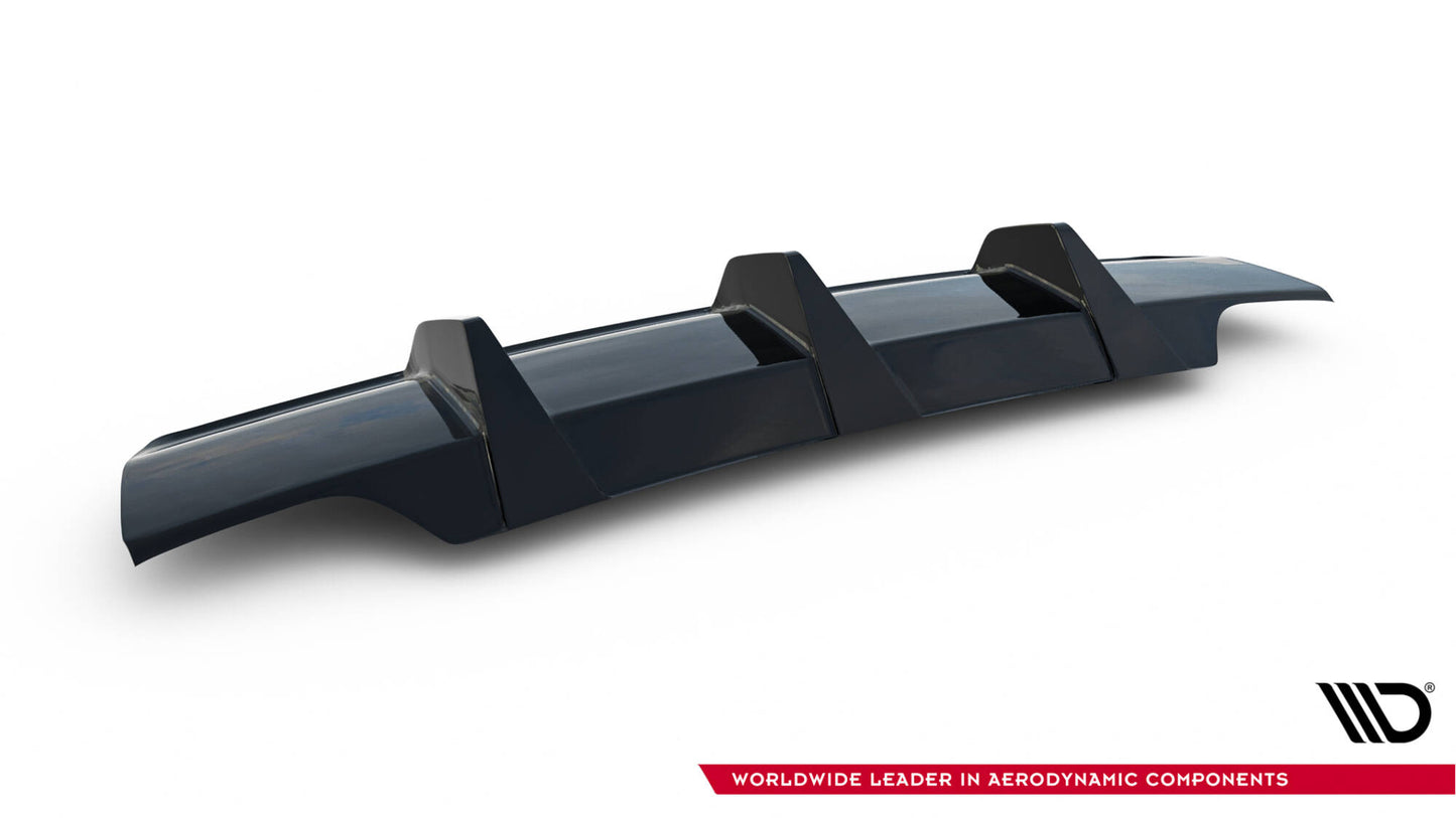 Maxton Diffusor Heck Ansatz für Audi A1 S-Line GB schwarz Hochglanz
