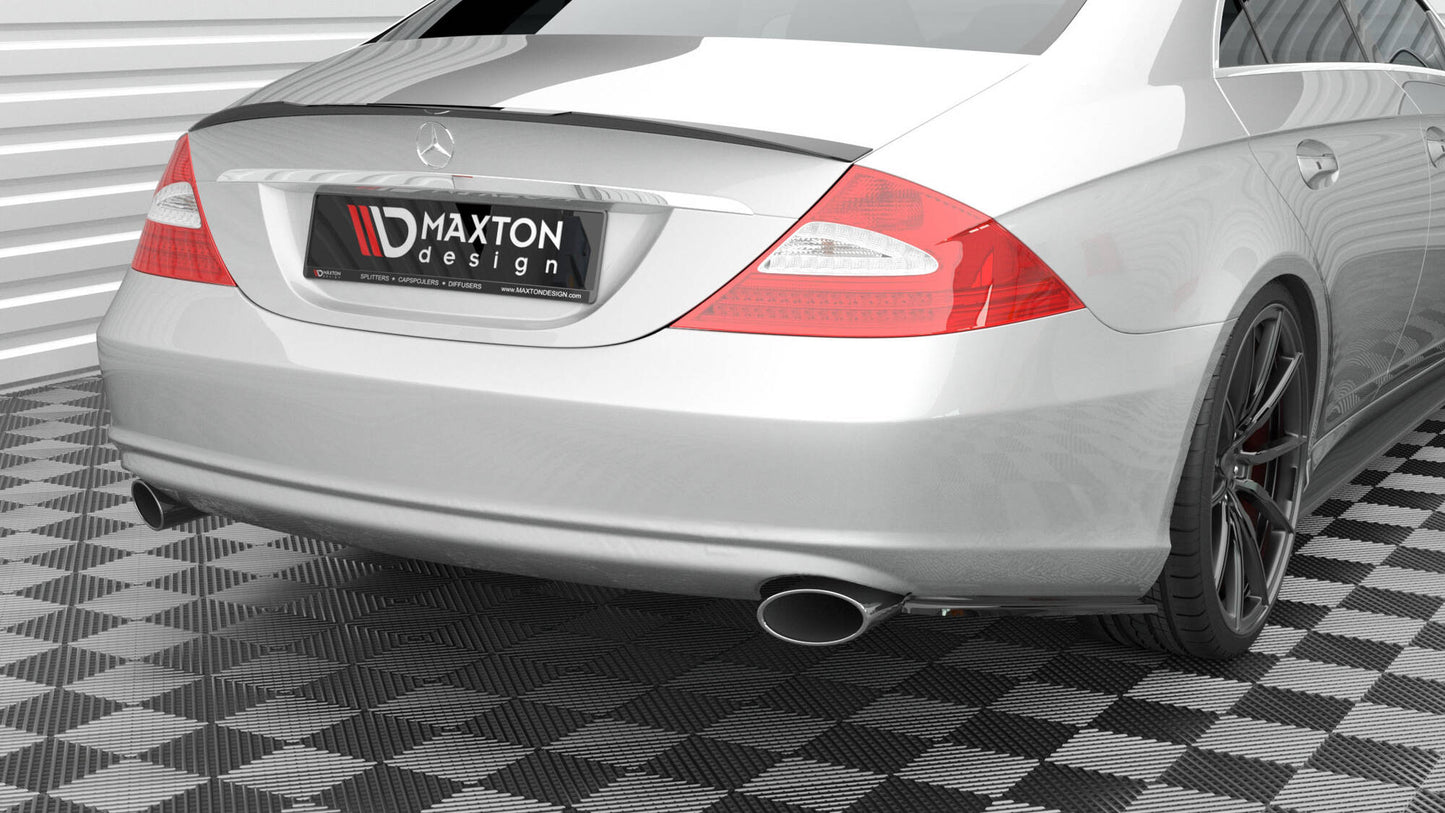 Maxton Heck Ansatz Flaps Diffusor für Mercedes-Benz CLS C219 schwarz Hochglanz