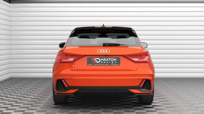 Maxton Heck Ansatz Flaps Diffusor V.2 für Audi A1 S-Line GB schwarz Hochglanz