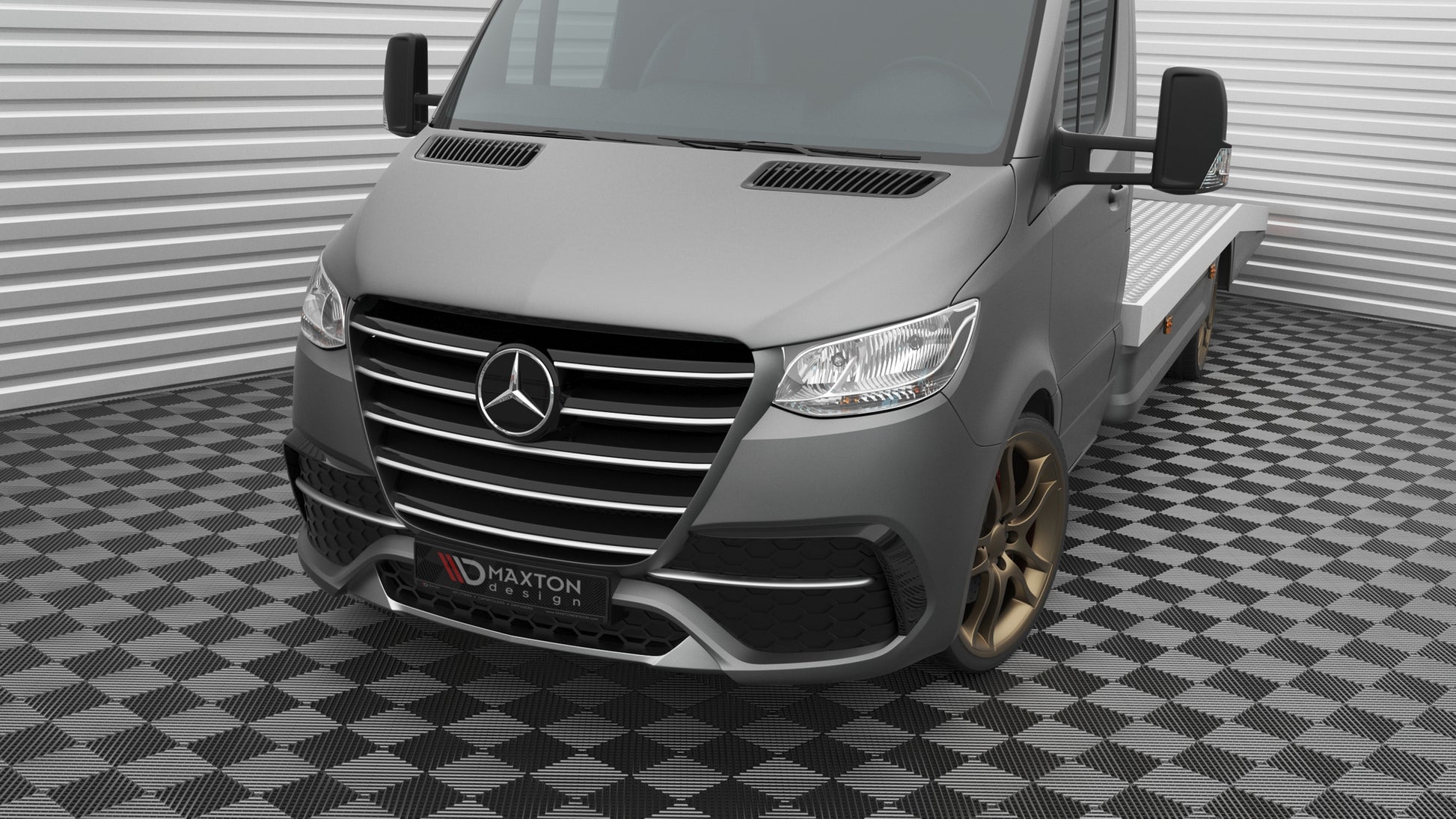 Maxton Die Vordere Stoßstange Mercedes-Benz Sprinter Mk3