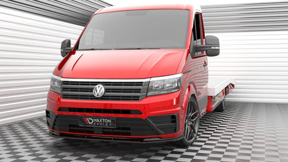 Maxton Front Ansatz V.1 für Volkswagen Crafter Mk2 schwarz Hochglanz