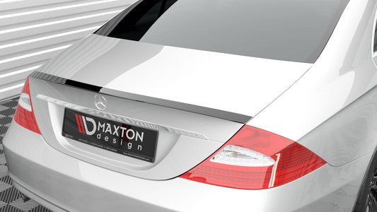 Maxton Spoiler CAP für Mercedes-Benz CLS C219 schwarz Hochglanz