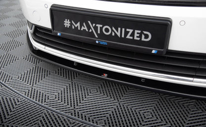 Maxton Front Ansatz V.2 für Volkswagen Passat B7 schwarz Hochglanz