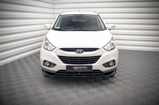 Maxton Front Ansatz für Hyundai ix35 Mk1 schwarz Hochglanz