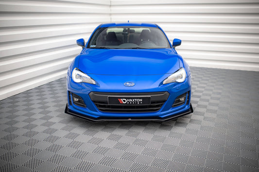 Maxton Street Pro Front Ansatz für +Flaps für V.1 + Flaps Subaru BRZ Mk1 Facelift schwarz Hochglanz