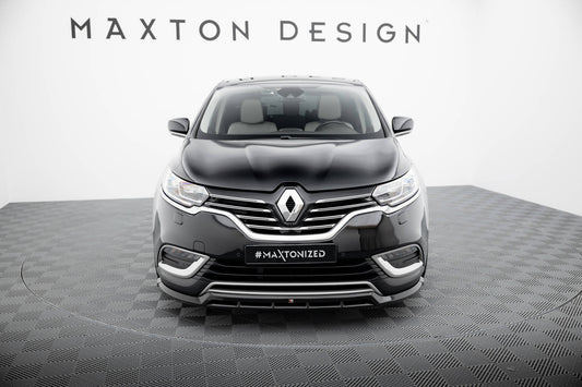 Maxton Front Ansatz für Renault Espace Mk5 Facelift schwarz Hochglanz