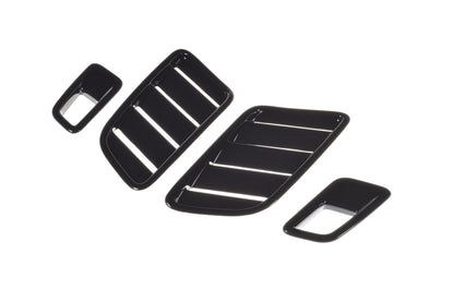 Maxton Motorhauben Luftschlitze Ford Focus ST-Line / ST Mk4 schwarz Hochglanz