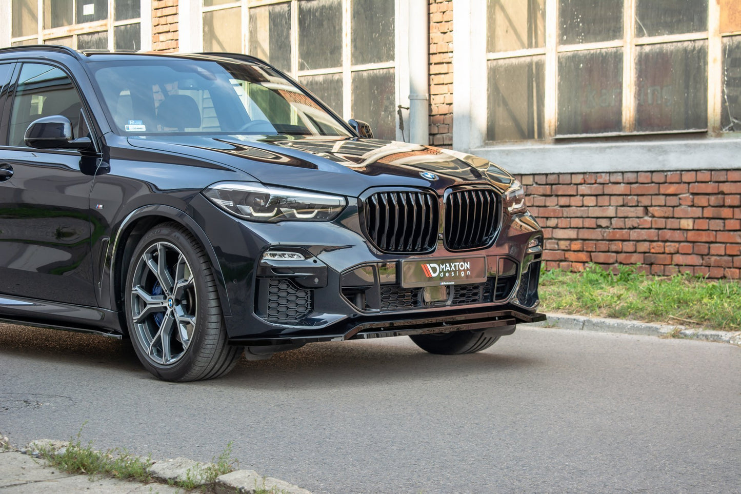 Maxton Front Ansatz für BMW X5 G05 M Paket Carbon Look
