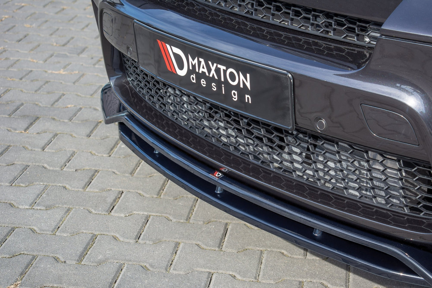 Maxton Front Ansatz für  BMW X5 E70 Facelift M Paket schwarz Hochglanz