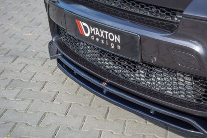 Maxton Front Ansatz für  BMW X5 E70 Facelift M Paket schwarz Hochglanz