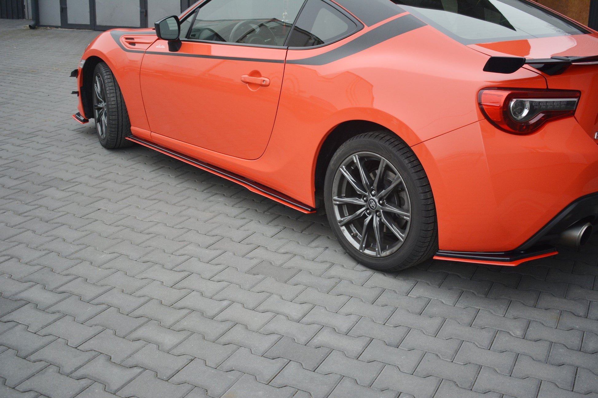 Maxton Seitenschweller Ansatz für V.2 für SUBARU BRZ/ TOYOTA GT86 FACELIFT  schwarz matt