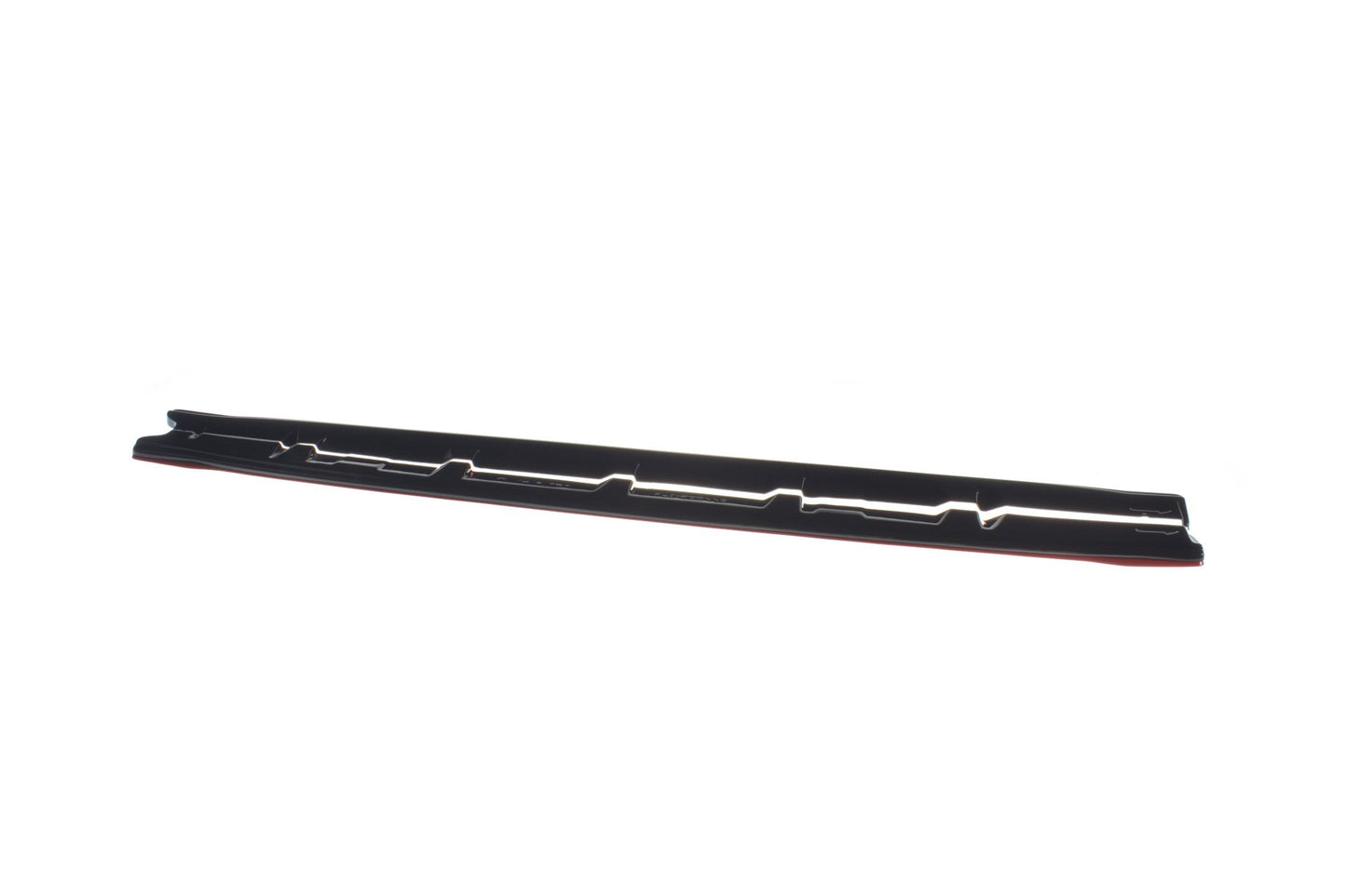 Maxton Seitenschweller Ansatz passend für V.2 SUBARU WRX STI schwarz Hochglanz