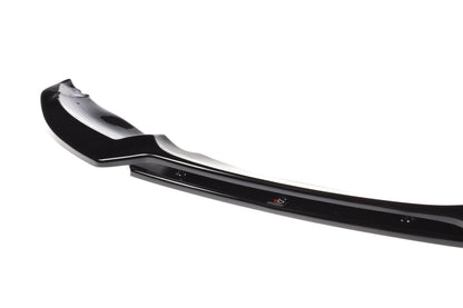 Maxton Front Ansatz V.1 für BMW 1er E82 FACELIFT M Paket  schwarz Hochglanz