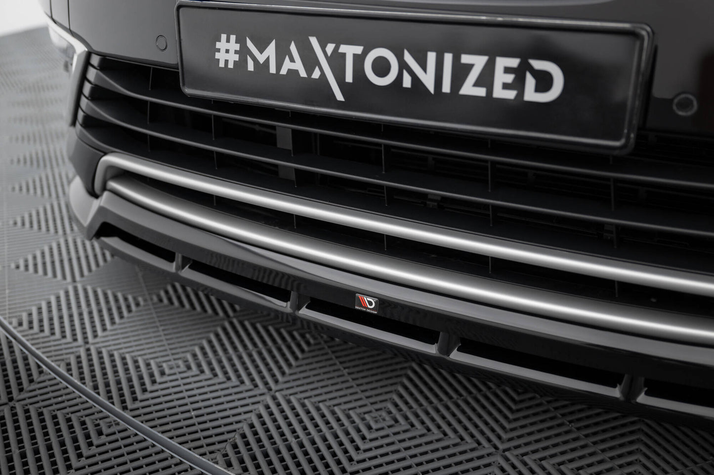 Maxton Front Ansatz für Renault Espace Mk5 Facelift schwarz Hochglanz