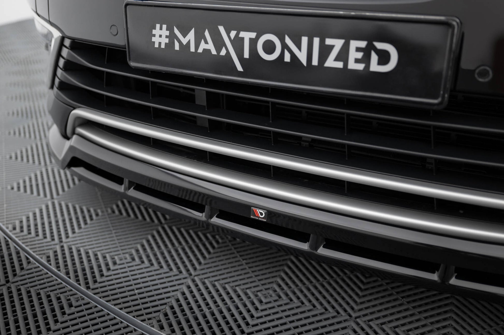 Maxton Front Ansatz für Renault Espace Mk5 Facelift schwarz Hochglanz
